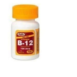 ON CONTAINER Rugby Vitamin B-12 100 MCG Tablet Nervous System Health 100 Count