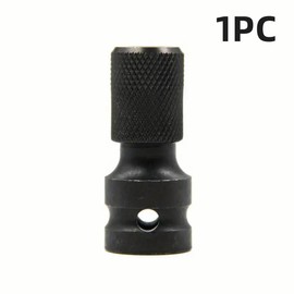 1/2 inch Square Drive to 1/4 inch Hex Female Socket Adapter Converter Chuck Adapter for Impact Air and Electric Wrench Hardware Heavy Duty Industrial set:_2pcs