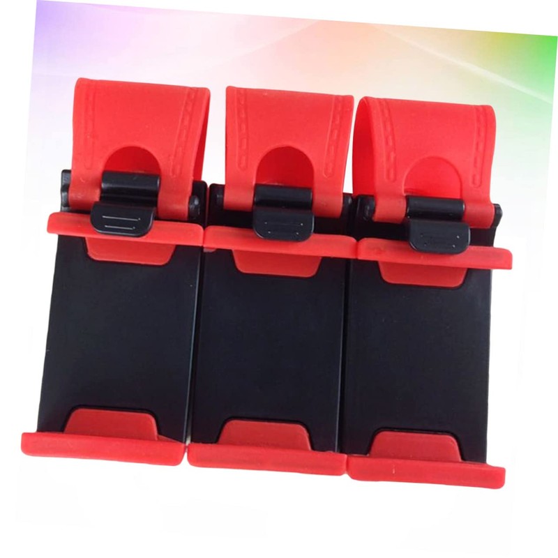 GRIRIW 3pcs Adjustable Steering Wheel Phone Clip Holder for Cars