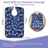 4 Pack Adult Bibs for Women, Washable Bibs for Eating