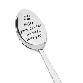 Coffee Spoon for Best Friend Birthday Gifts for Boyfriend Anniversary Present for Husband Gifts for Men Friendship Gifts for Boys Graduation Gifts for Him I Love You Gifts for Brother from Sister