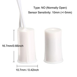 VictorsHome Magnetic Reed Switch RC-33 NO Recessed Wired Window Door Contact Sensor for Home Security and Burglar Alarm Systems 5 Pcs