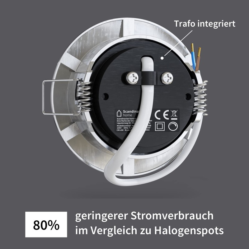 LED Spot Stainless Steel Set of 3