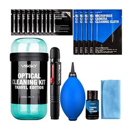 VSGO DKL-15B Professional Cleaning Kit for DSLR Cameras and Sensitive Electronics Bundle with 0.5oz VSGO Photo Lens and LCD Cleaner 3 Color for Option(Black, Blue, Red) (Blue)