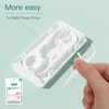 White Portable Dental Floss Picks Dispenser-Storage 10 Count Professional Shred