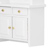 1:12 Dollhouse Cabinet Wooden Simulated Miniature Kitchen Furniture Decoration AccessoriesWhite
