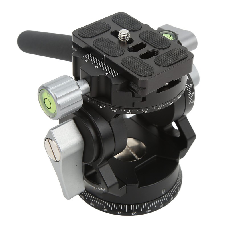 Camera Panoramic Tripod Head Aluminium Alloy with Handle Light Camera