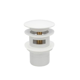 Pop-up Freestanding Bathtub Drain Stopper, Suitable and Compatible with Freestanding Bathtub Drain Rough-in Kit (White)