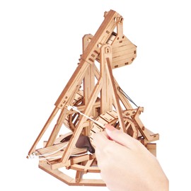 Trebuchet - Warwolf - 3D Wooden Puzzle - DIY Model Building Kit for Adults - Creative Gift