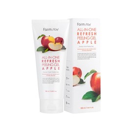 Farmstay All-in-One Refreshing Peeling Gel Apple 180ml / 팜스테이 올인원 리프레쉬 필링젤 사과 180ml