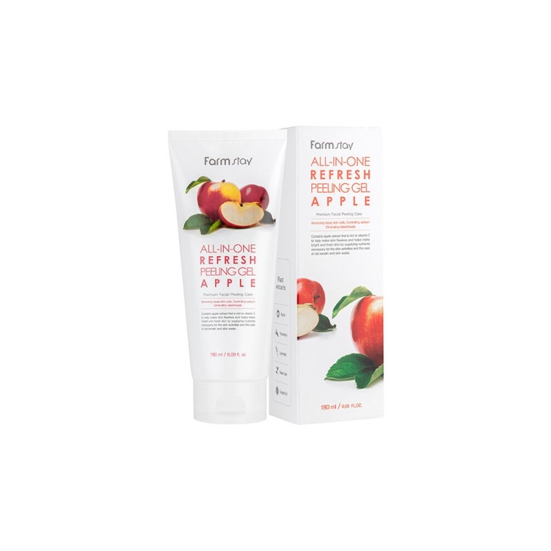 Farmstay All-in-One Refreshing Peeling Gel Apple 180ml / 팜스테이 올인원
