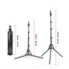Wig Head Stand Tripod Aluminum Alloy Adjustable Height Portable Mannequin