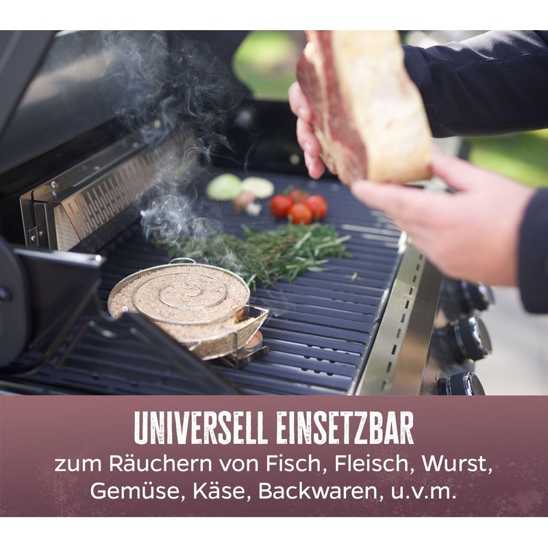 Grillfürst Cold Smoke Generator - Smoke Snail Made of Stainless