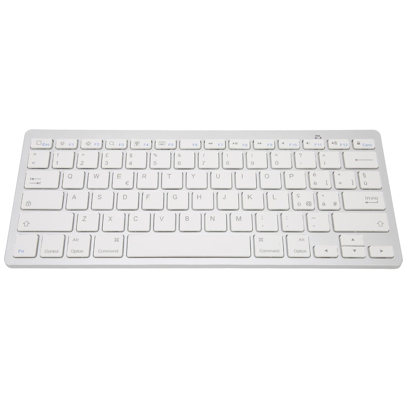 Wireless Keyboard Mini 78 Keys Ultra Thin Portable White Computer