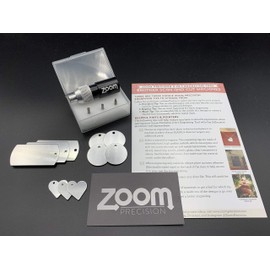 Brother ScanNCut 3-in-1 Etching/Engraving Tool - Precision, Regular, and Blunt Engraving Tips with Heart, Dog Tag, and Circle Stamping Blanks for Brother Scan and Cut Machines- by Zoom Precision