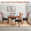 WUSOUPU Waterproof Dining Chair Seat Covers Leather Kitchen Seat Covers,