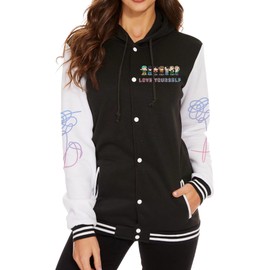 Kpop Varsity Baseball Jacket Love Yourself V Jimin SUGA Jungkook Hoodie Sweater