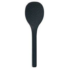 Akebono Sangyo PM-465 Rice Spoon, Black, 6.3 inches (16 cm), For 1 to 2 People, Comes in a Bag, Made in Japan, Commercial Supplies, Double Embossing, Prevents Rice From Sticking, Long Handle, Perfect for Loups, PM-465