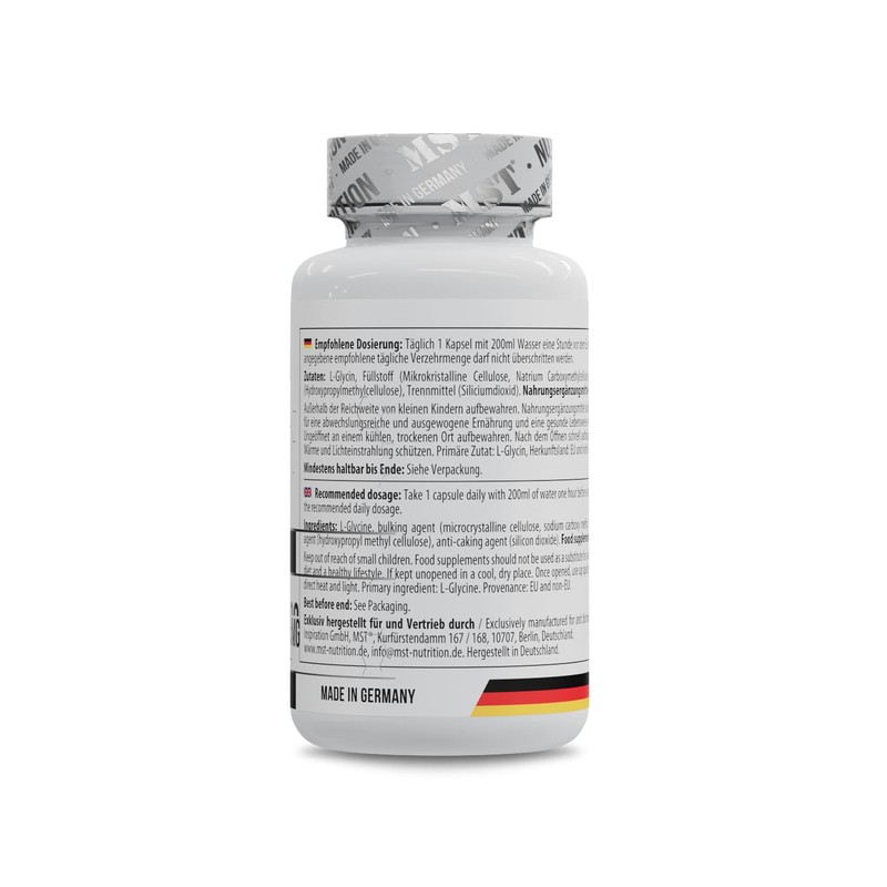 MST Glycine 1000 mg High Dose - Pure Amino Acid