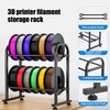 3D Printer Filament Storage Rack，2 Tiers Metal Filament Rack,Holds 12