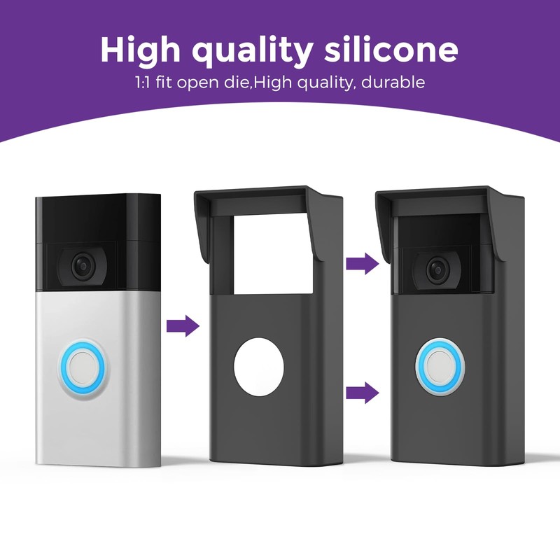 Silicone Skin Cover Compatible with Ring Video Doorbell 2nd Gen