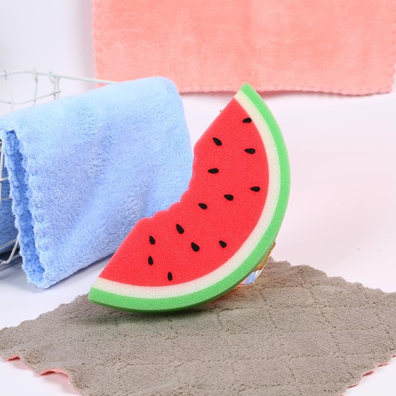 EPRHAY Various Fruit Bath Sponge Set with 4 Fun Fruit
