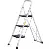 Segawe 3 Step Ladder Lightweight Folding Step Stool with Wide