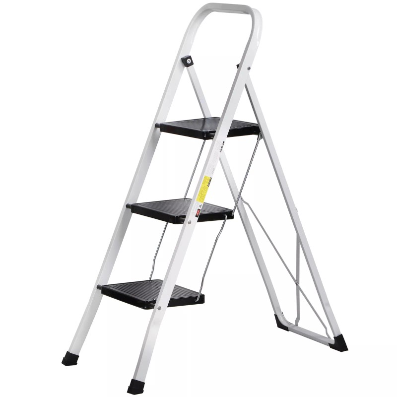 Segawe 3 Step Ladder Lightweight Folding Step Stool with Wide