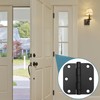 6 Pack 3 Inch x 3 Inch Door Hinges, 5/8"