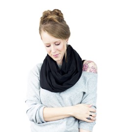 Jersey Infinity Scarf (Black)