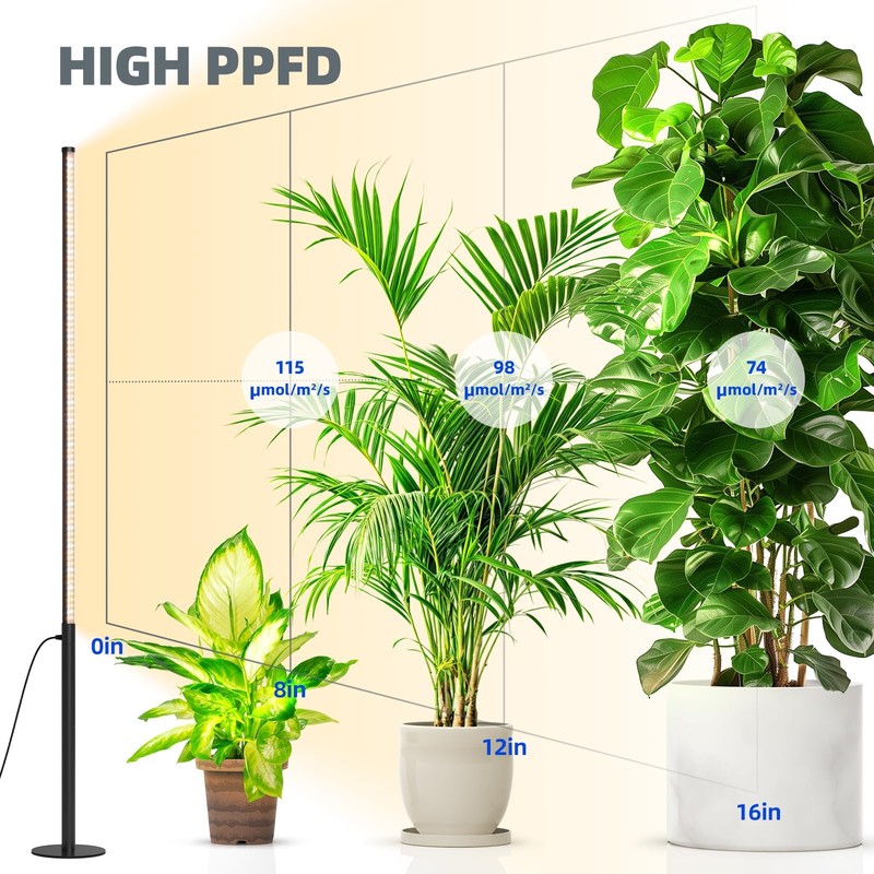 Barrina T10 Pro Standing Grow Light with Timer, 42W, 169