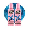 Crazy Color Vibrant Capri Blue Semi-Permanent Duo Hair Dye. Highly