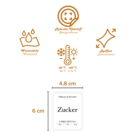 32 Kitchen Stickers Süßkram & Herzhaft in German - Kitchen Storage & Organisation, Labelling Storage Containers, Stickers Kitchen Must Haves, Kitchen Accessories, Labels Kitchen Supply