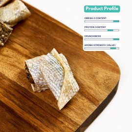 ALFIE'S TREATOS Salmon Skin Treats for Dogs (2.65 oz), Air-Dried Fish Skin Dog Treats, Omega-3 Food Topper & Training, Single Ingredient, Freeze-Dried Alternative