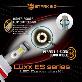 Stark LED 80W 9000LM 6000K White 3-Sided All in One Kit Dual Hi / Lo - 9004 HB1