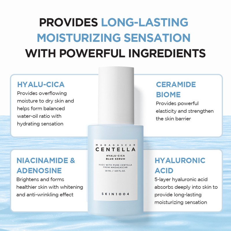 SKIN1004 [SKIN1004]Madagascar Centella Hyalu-Cica Blue Serum 50ml
