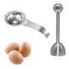 Eierschalensollbruchstellenverursacher & Eigelbtrenner Set, Edelstahl Eieröffner und Eiertrenner, Hergestellt aus