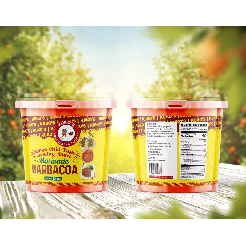 Kuko's M Foods BARBACOA MARINADE Adobo chili Paste cooking sauce