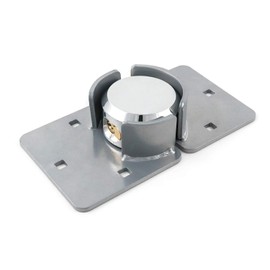 QWORK Steel Puck Lock, Hidden Shackle with 2 PCS Keys for Trucks, Gates, Vans and Vending Machines