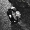 King Will Mens Tungsten Wedding Bands Viking 8mm Black Engagement