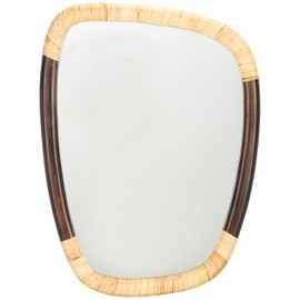 SAFAVIEH Home Collection Rupa Modern Coastal 23 x 31-inch Decorative Accent Wall Mirror for Bedroom Living Room Bathroom Entryway