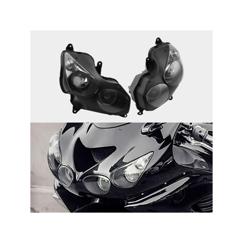 TCMT Headlight Head Lamp Assembly Fit For Kawasaki Ninja ZX14R