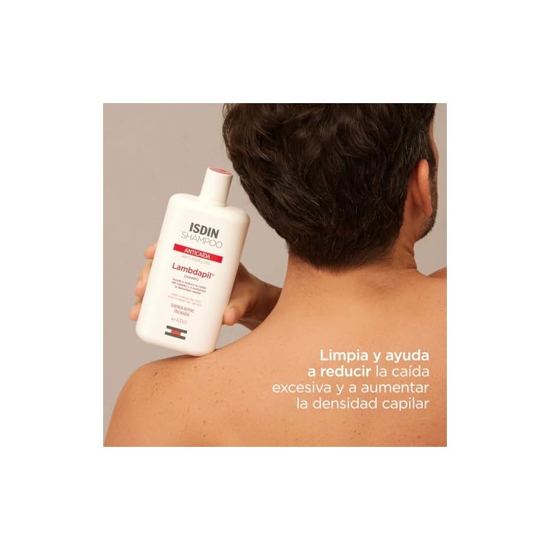 ISDIN Lambdapil, Shampoo Anticaída, Ayuda a Reducir la Caída del