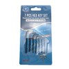 New 7Pcs 0.7mm-3mm Mini Hexagon Allen for Key Set Wrench