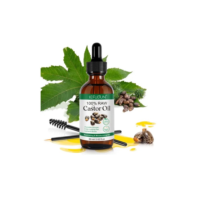Aceite De Ricino Puro | Cuidado Cabello Y Cejas Hidratante