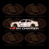 Isakson Designs I Love My Charger Decal Sticker Lowered For