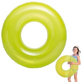 MORAINJAY Swimming Rings for Kids Age 6-12,Orange Transparent Inflatable Pool Floats Rubber Ring,76cm/30″ Swim Tubes,Summer Swimming Water Beach Toys,Pool Party Decorations,Summer Gift for Kids