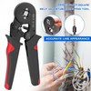 HSC8 6-4 0.25-10m㎡ AWG23-7 Ferrule Crimping Tool Kit High Hardness