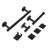 Bathroom Stainless Steel Towel Rack 7 Piece Set Rustproof Colorfast