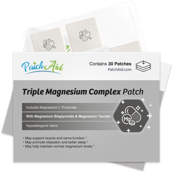 Triple Magnesium Complex Topical Patch by PatchAid 30-Day Supply